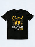Cheers to A New Year 202X Happy New Year Gift T-Shirt