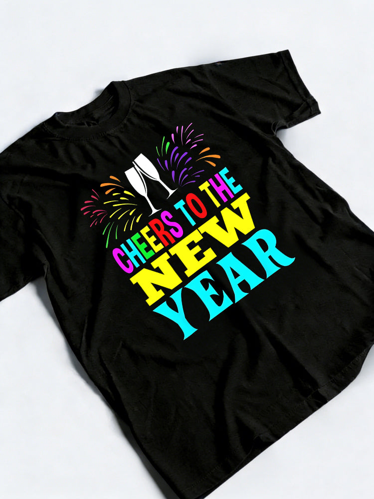 Cheers to the New Year Happy New Year Gift T-Shirt