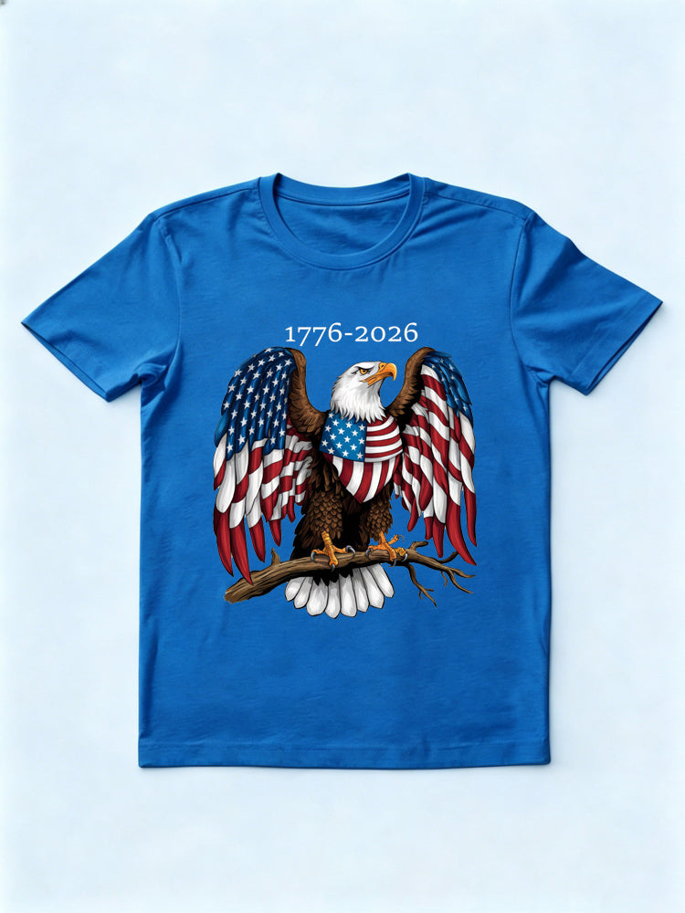 Classic USA Eagle 1776~2026 4th of July Gift T-shirt