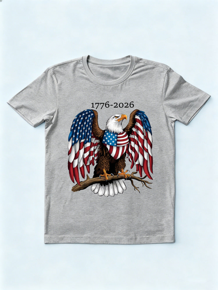 Classic USA Eagle 1776~2026 4th of July Gift T-shirt
