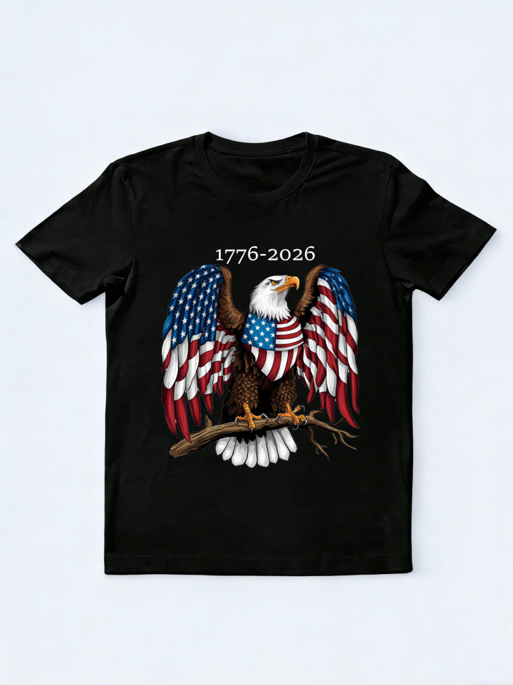 Classic USA Eagle 1776~2026 4th of July Gift T-shirt