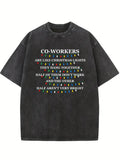 Co Workers Are Like Christmas Lights Christmas Seasom Vibe Washed T-shirt