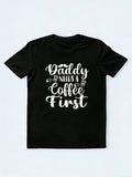 Coffee Drinking Dad Happy Father‘s Day Gift T-Shirt