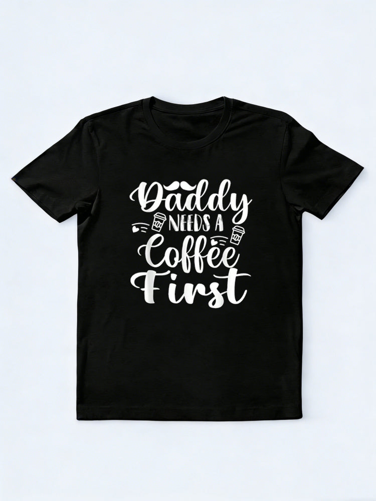 Coffee Drinking Dad Happy Father‘s Day Gift T-Shirt