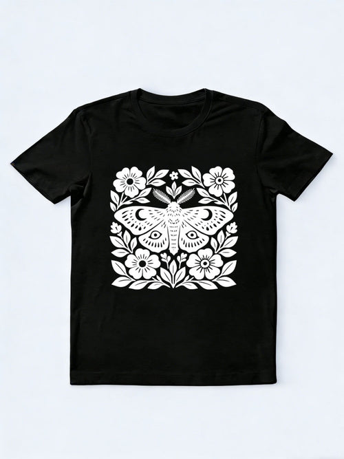 Cottagecore Moth Spooky Season Halloween Vibe T-shirt