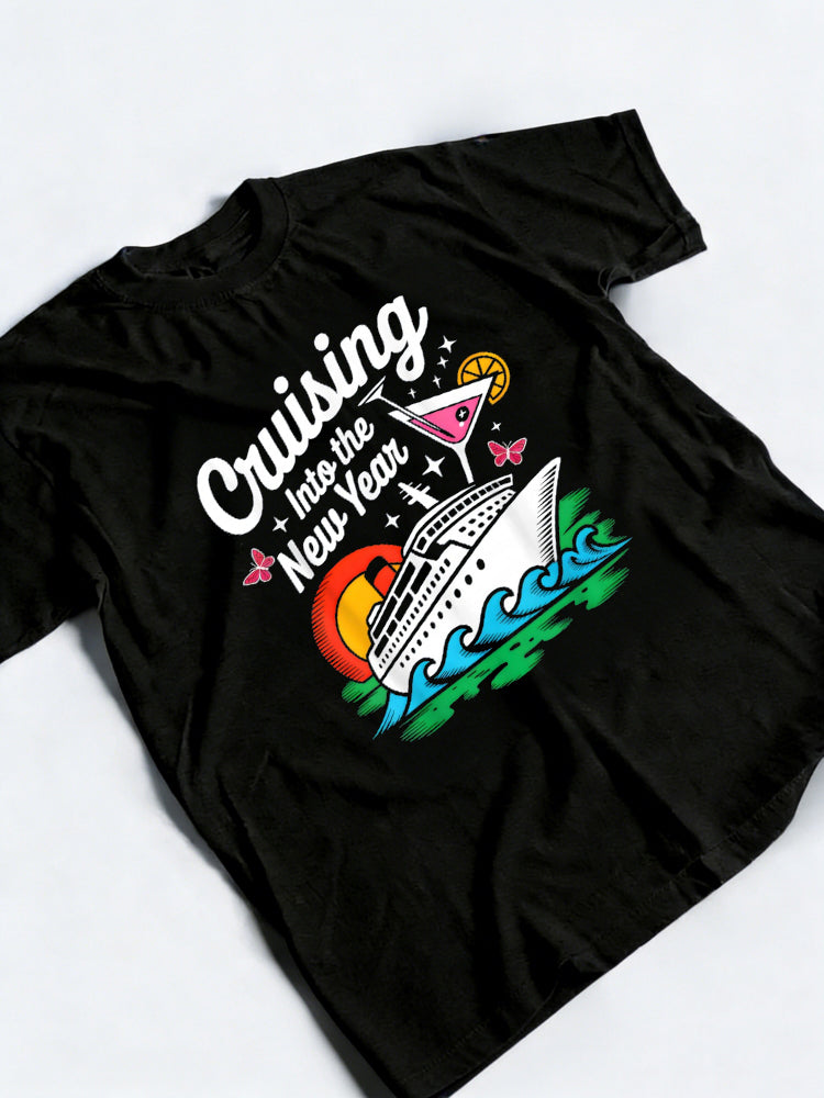 Cruising Into 2026 New Years Eve New Year Gift T-Shirt
