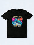 Cruising Into The New Year Sunset Cruise Vacation New Year Gift T-Shirt
