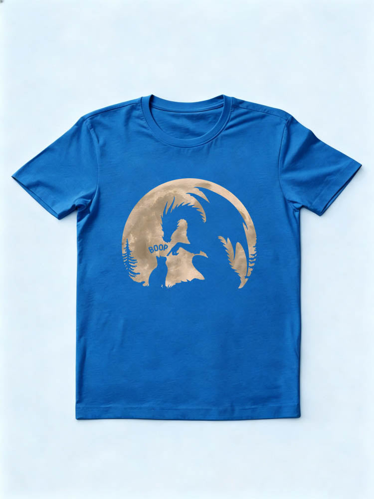 Cute Cat Dragon BOOP Halloween Spooky Season Vibe T-shirt
