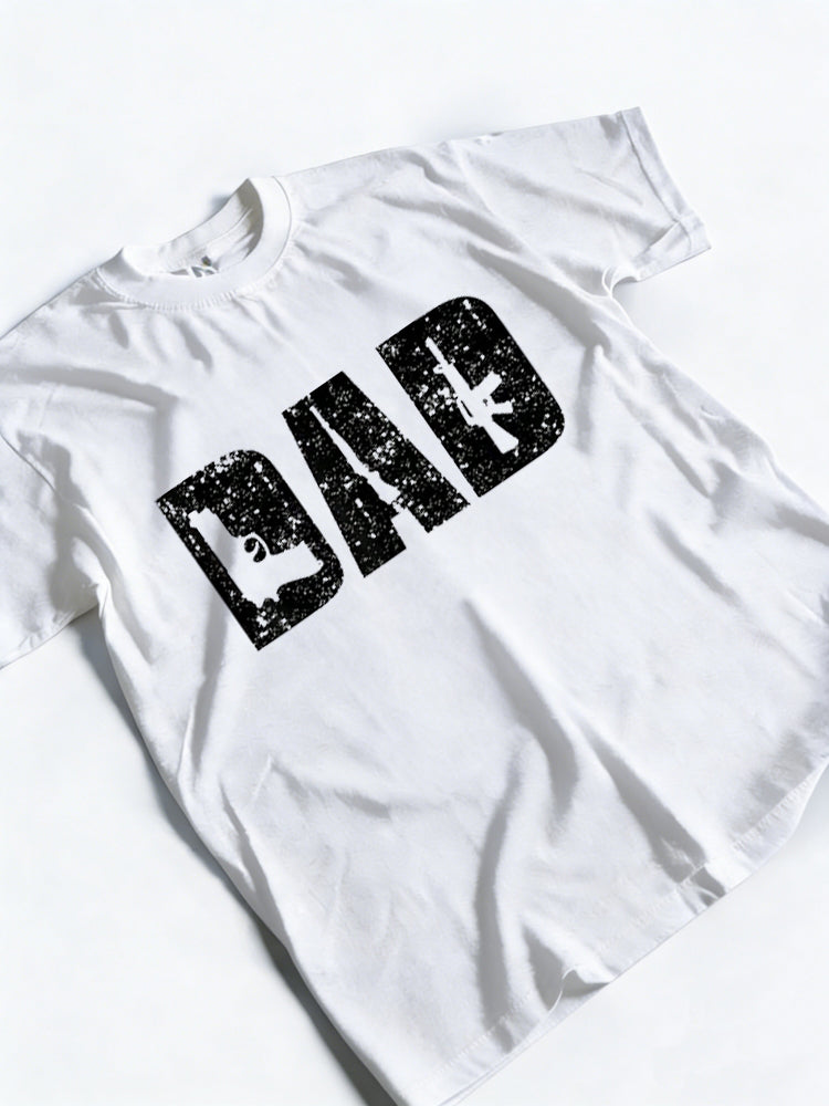 DAD And Guns Collection Vintage Gunn Lover Papa Happy Father‘s Day Gift T-Shirt
