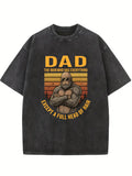 Dad Has Everything Except Hair Gift Washed T-shirt