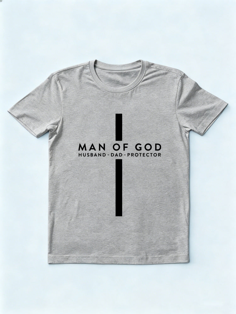 Dad Man of God Gift T-shirt