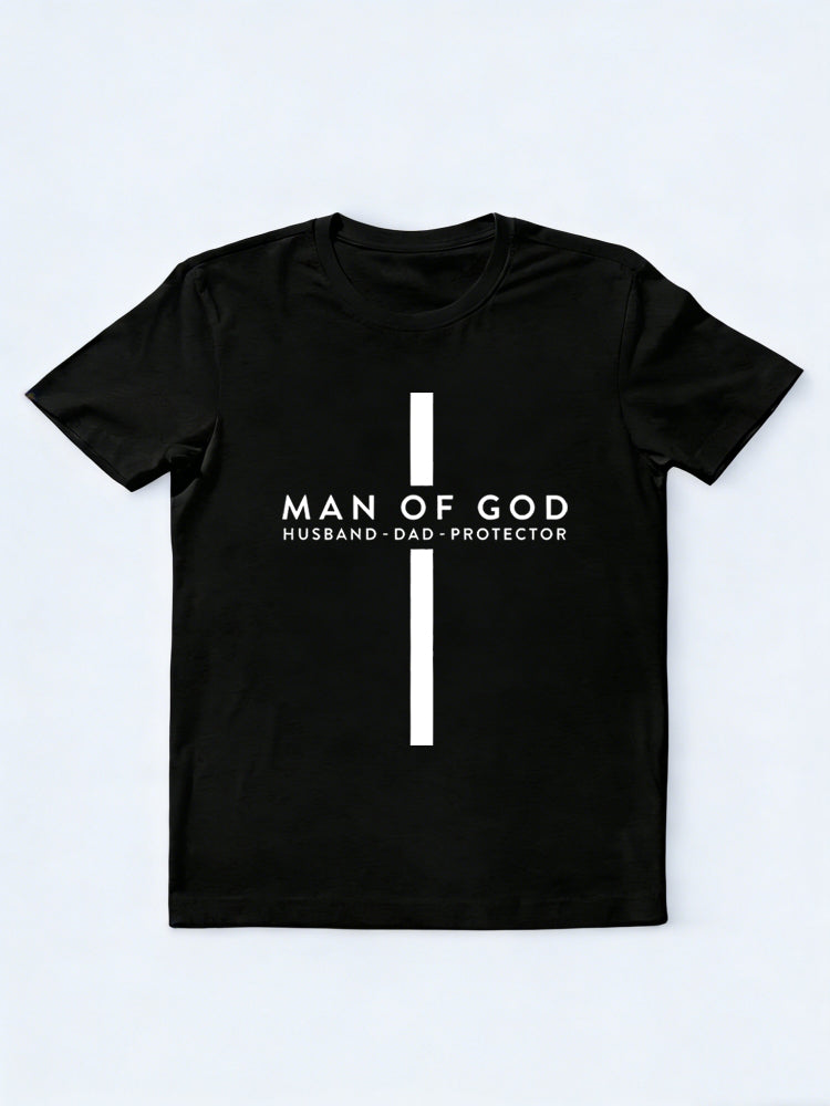 Dad Man of God Gift T-shirt