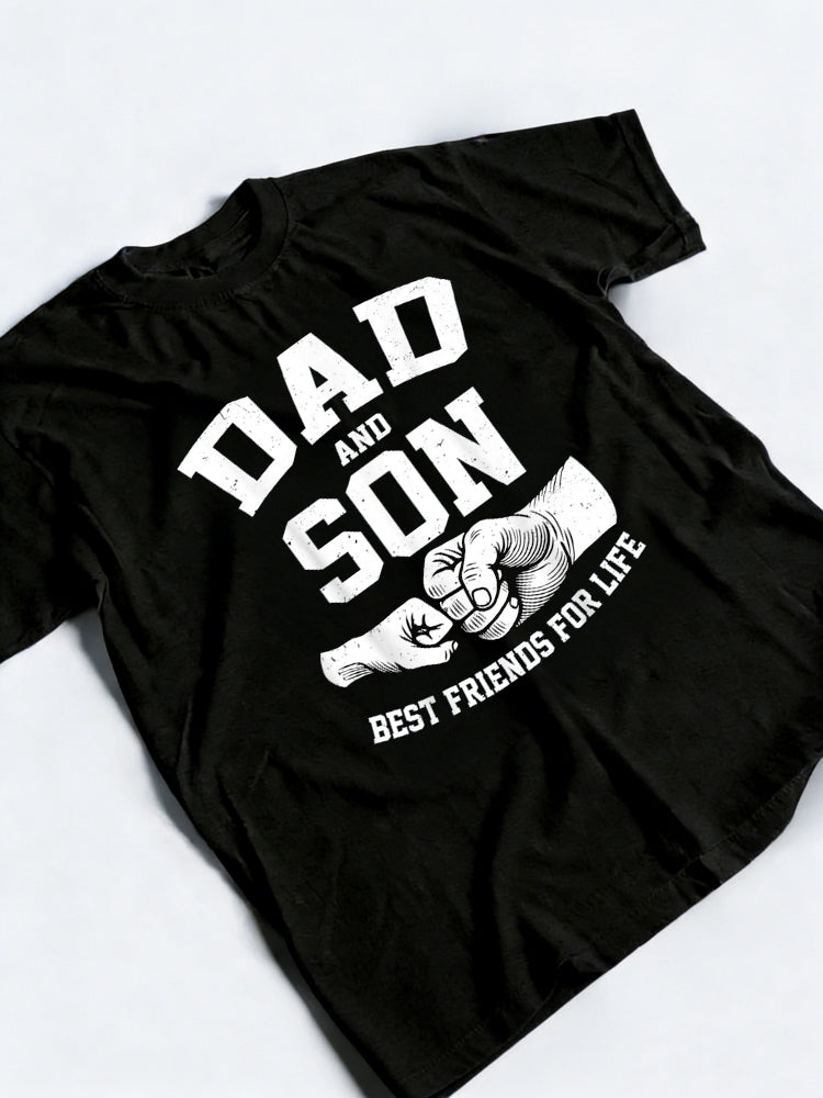 Dad and Son Best Friends for Life Father's Day T-Shirt