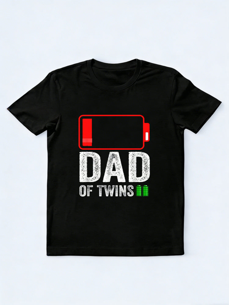 Dad of Twins Happy Father‘s Day Gift T-Shirt