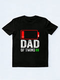 Dad of Twins Happy Father‘s Day Gift T-Shirt
