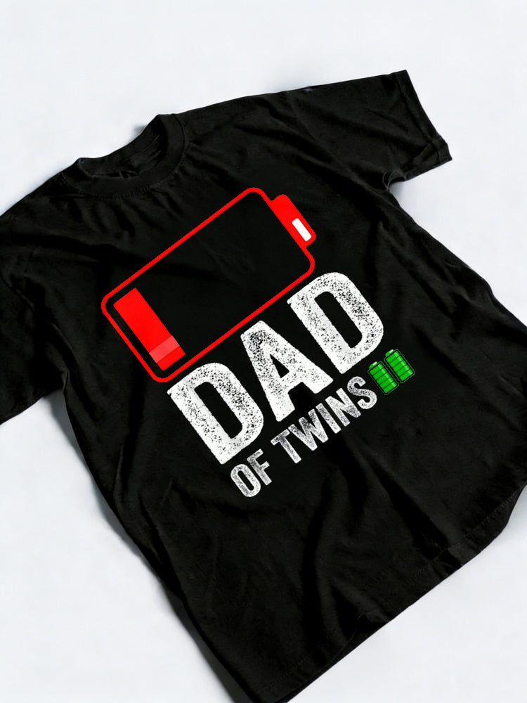 Dad of Twins Happy Father‘s Day Gift T-Shirt