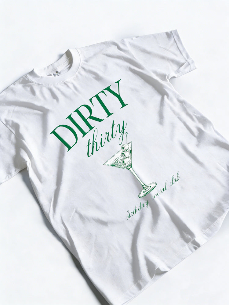 Dirty Thirty Birthday Social Club Birthday Gift T-Shirt