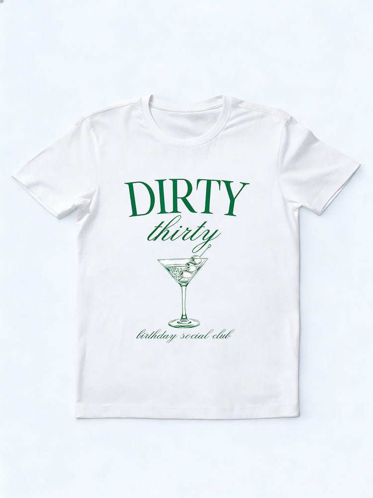 Dirty Thirty Birthday Social Club Birthday Gift T-Shirt