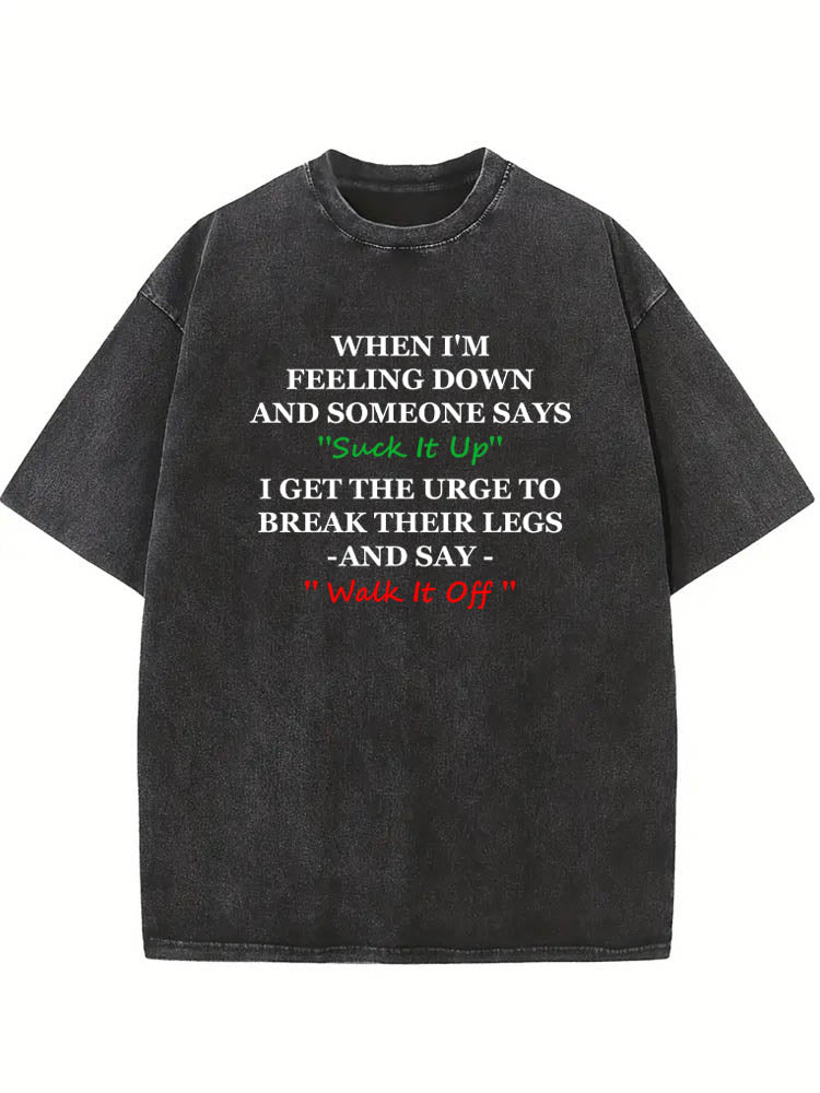 Don't Suck It Up Christmas Season Vibe Washed T-shirt