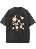 Duck You Christmas Season Vibe Washed T-shirt