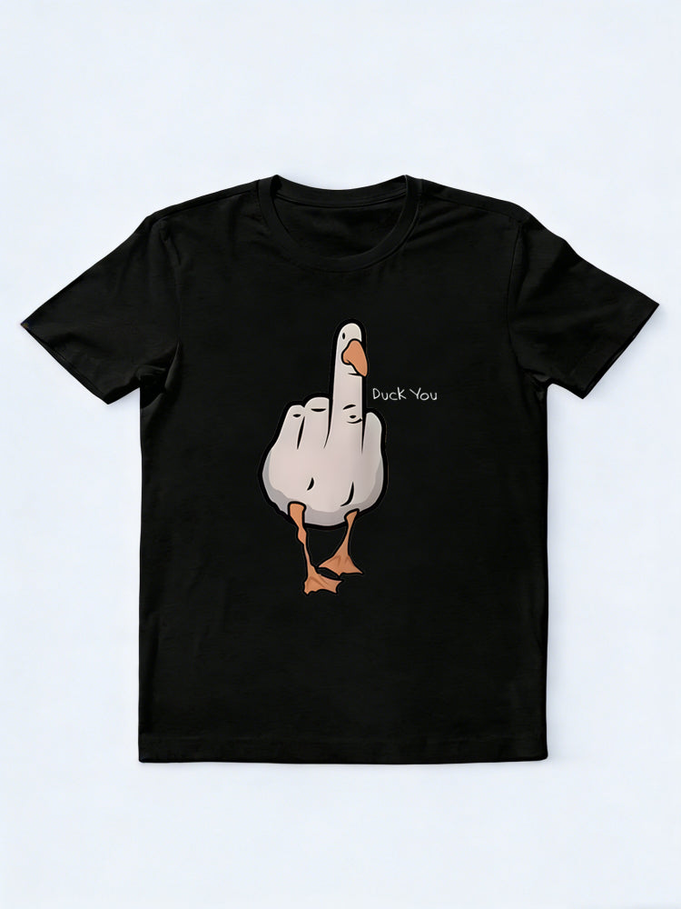Duck You Graphic Print Gift T-Shirt