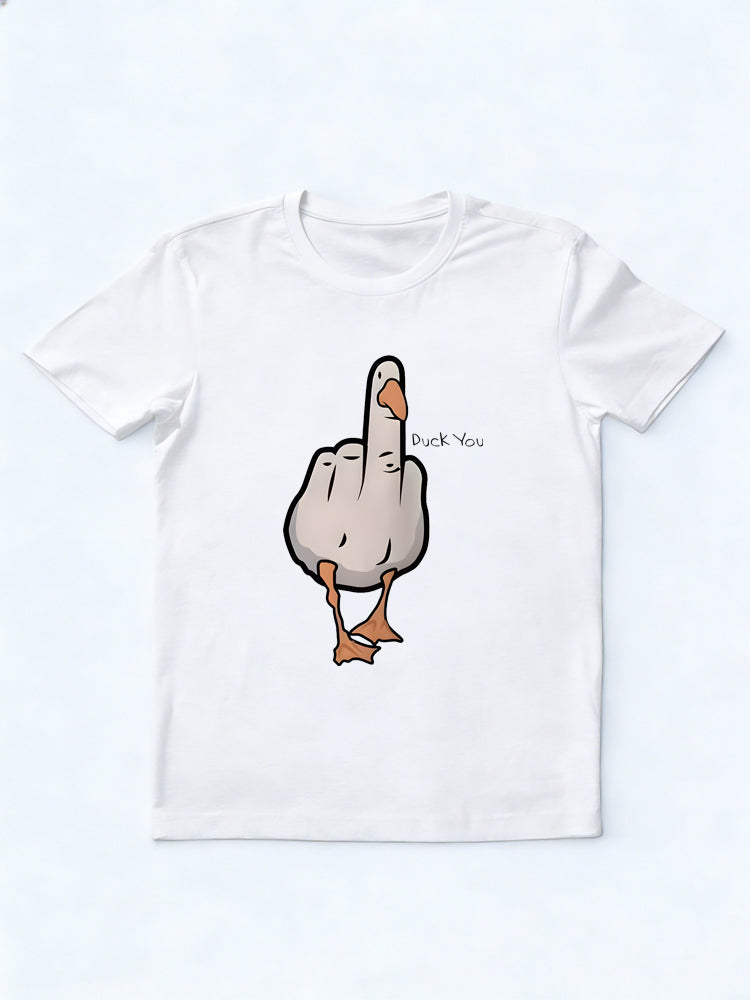 Duck You Graphic Print Gift T-Shirt