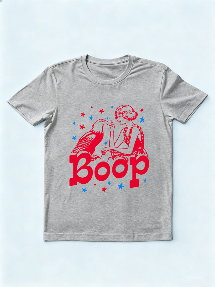 Eagle Boop Patriotic 4th of July Gift T-shirt