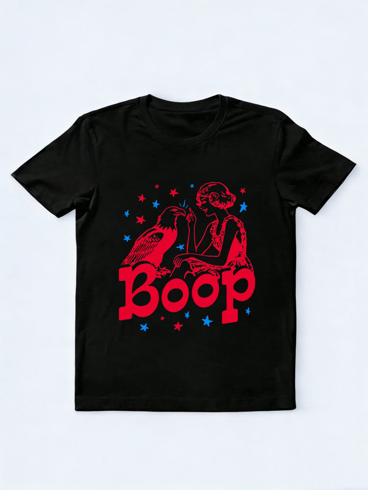 Eagle Boop Patriotic 4th of July Gift T-shirt