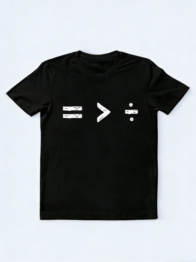 Equality Is Greater Than Division Back To School Teacher Gift T-Shirt