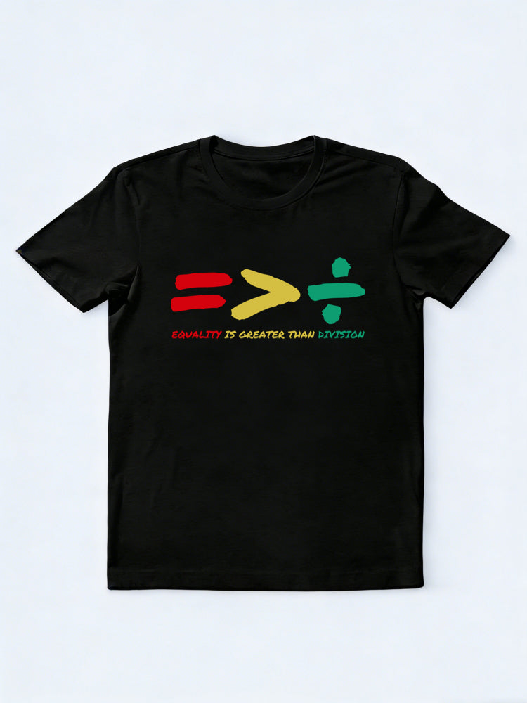 Equality Is Greater Than Division Back to School Family T-shirt
