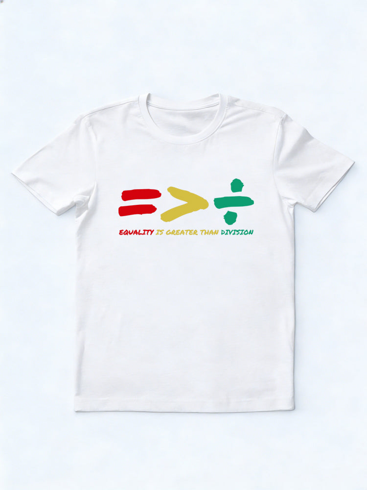Equality Is Greater Than Division Back to School Family T-shirt