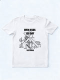Even Jesus Don't Skip Leg Day Body Builder Birthday Gift T-shirt