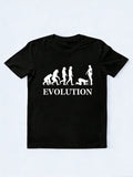 Evolution of Man - Funny Man Kneeling Before One Sexy Woman T-Shirt