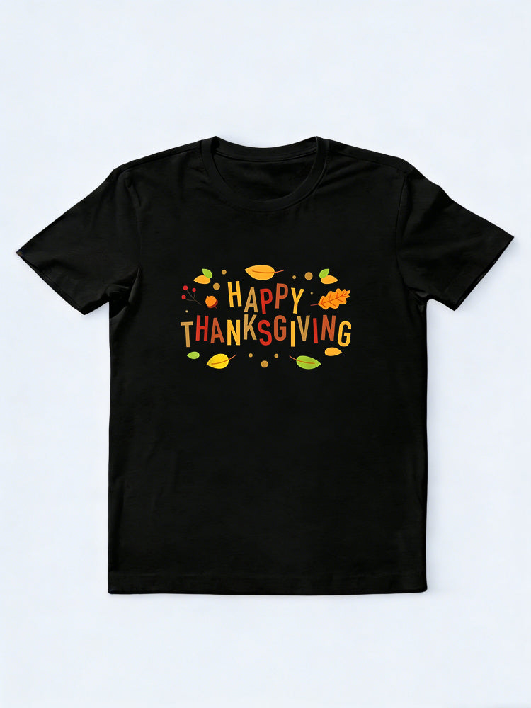 Fall Color Cute Happy Thanksgiving Day Gift T-Shirt