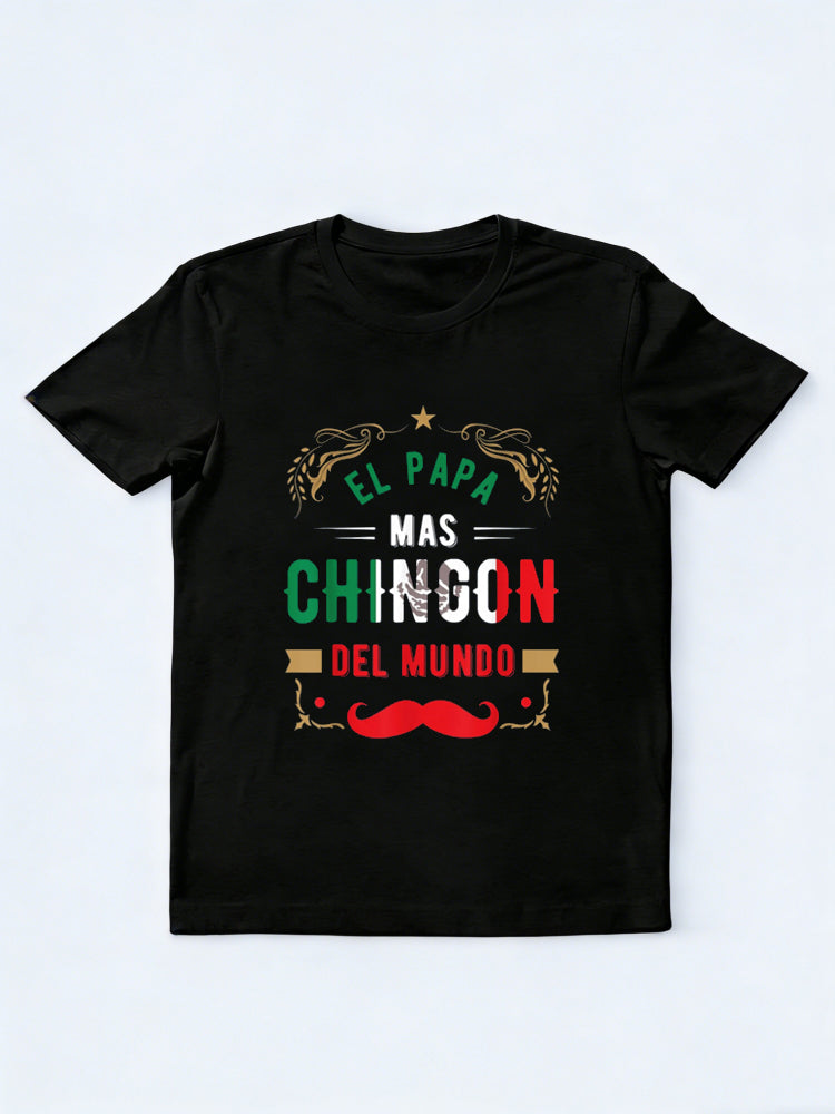 Dia del Padre or El papa mas chingon Fathers Day T-Shirt