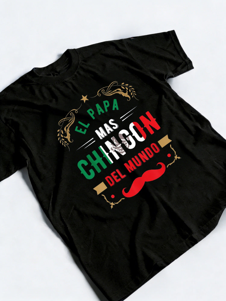Dia del Padre or El papa mas chingon Fathers Day T-Shirt