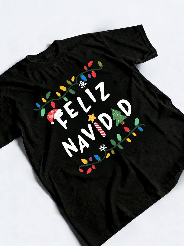 Feliz Navidad Funny Mexican In Spanish Christmas Gift T-shirt