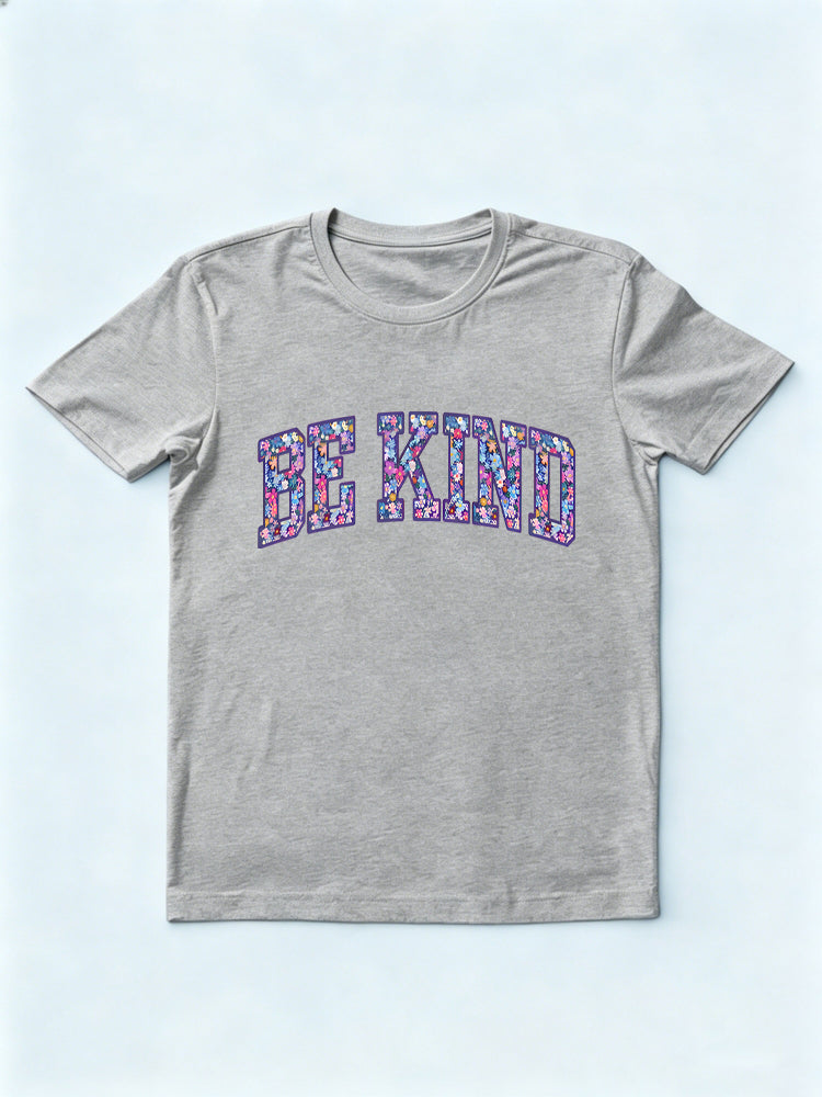 Floral Be Kind Inspirational Back to School Gift T-shirt