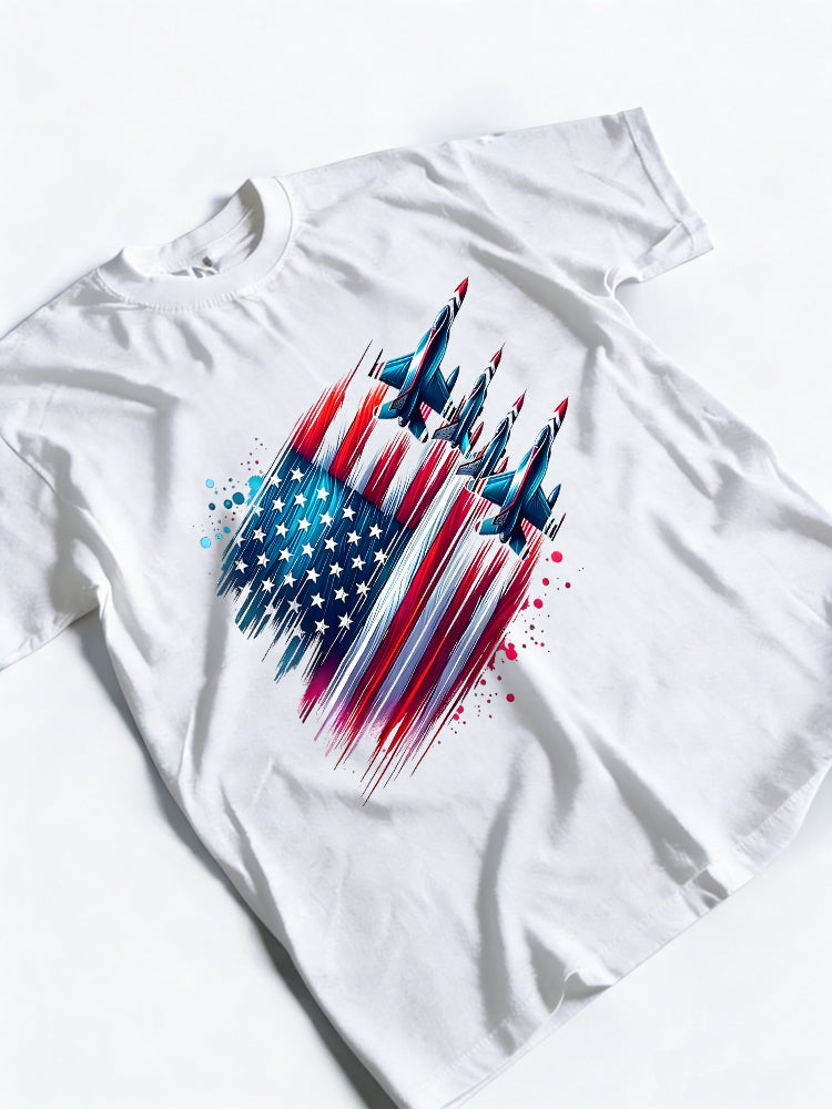 Flying Jets American USA Patriotic 4th Of July Gift T-Shirt