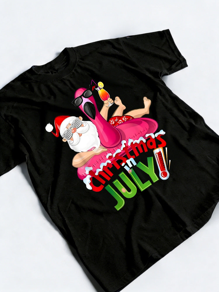Funny Christmas In July Christmas Gift T-shirt