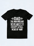 Funny Dad Bald Dad Funny Father‘s Day Gift T-Shirt