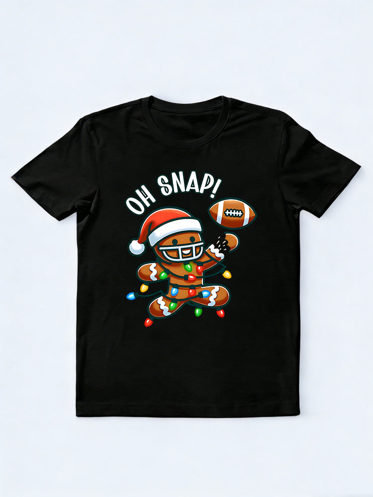 Funny Gingerbread Oh Snap Gingerbreadman Christmas Gift T-shirt