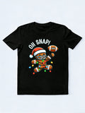 Funny Gingerbread Oh Snap Gingerbreadman Christmas Gift T-shirt