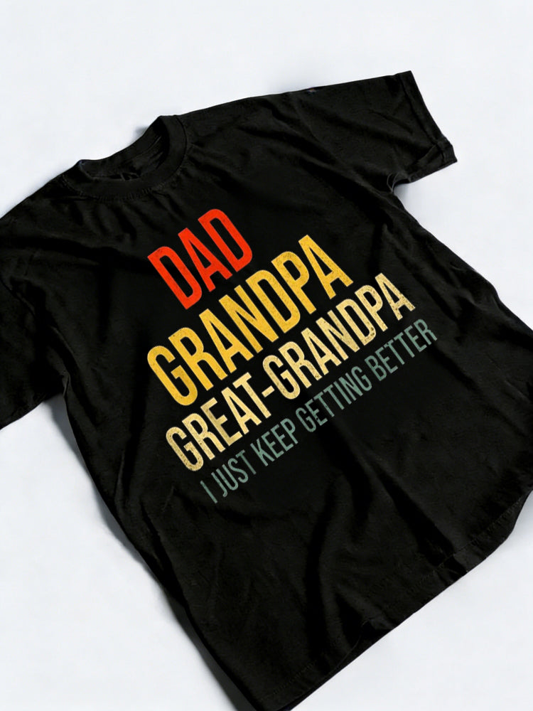 Funny Great Grandpa Happy Father‘s Day Gift T-Shirt