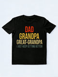 Funny Great Grandpa Happy Father‘s Day Gift T-Shirt