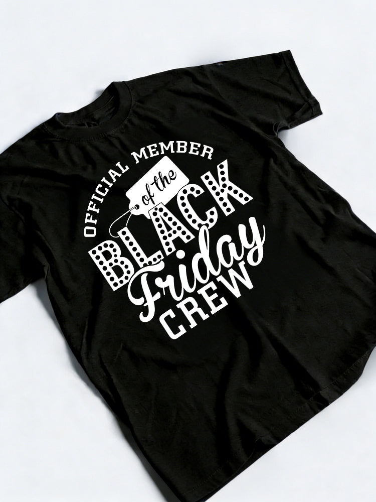 Funny Official Member of Black Friday Shopping Crew T-shirt