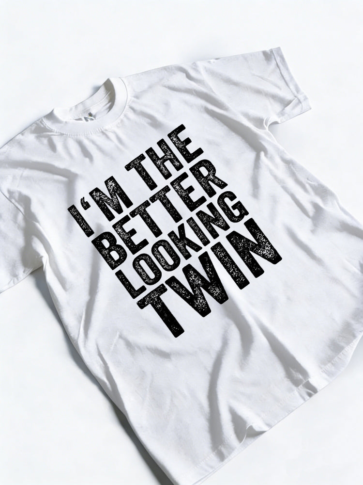 Funny Sibling Twin Birthday Gift T-Shirt