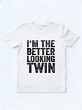 Funny Sibling Twin Birthday Gift T-Shirt