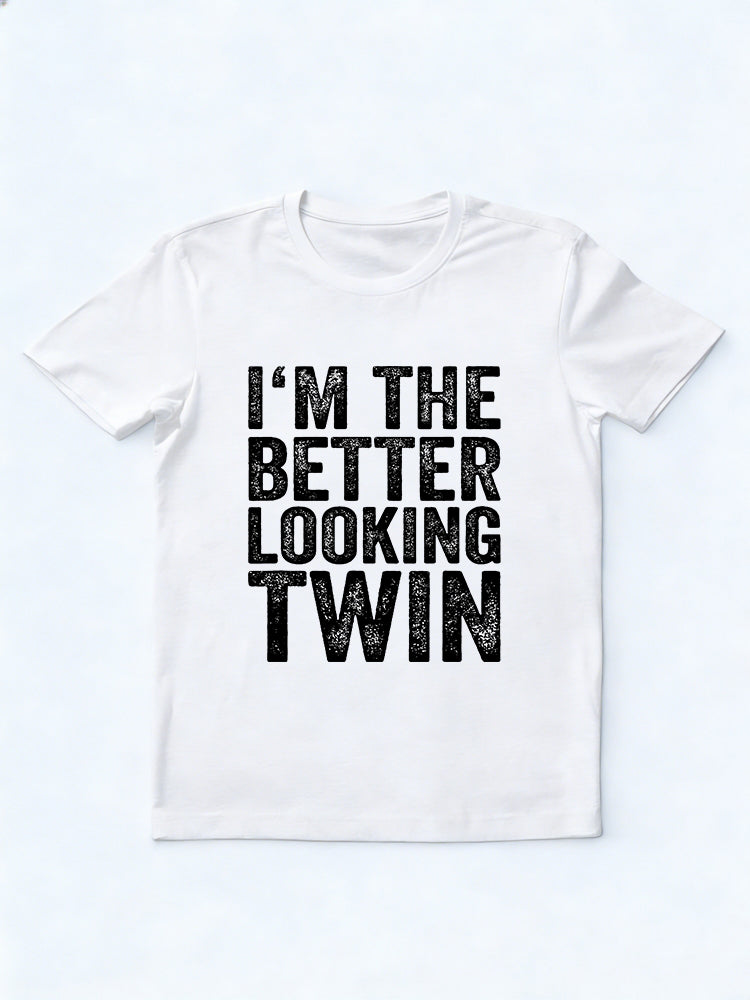Funny Sibling Twin Birthday Gift T-Shirt