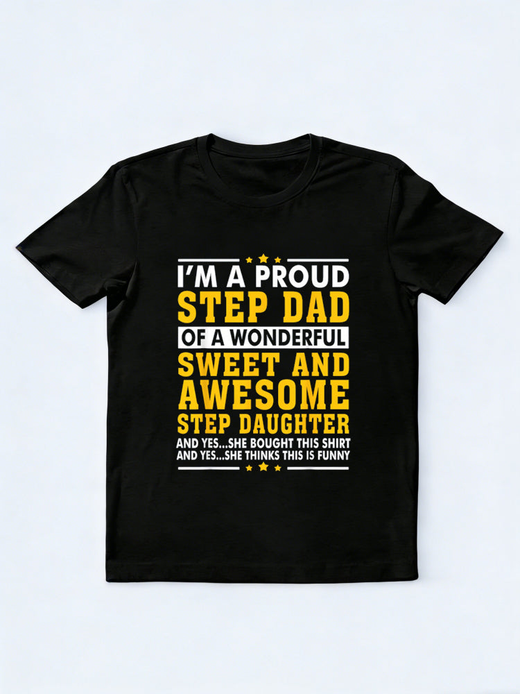 Step Dad Step Daughter Stepdad Father's Day T-Shirt